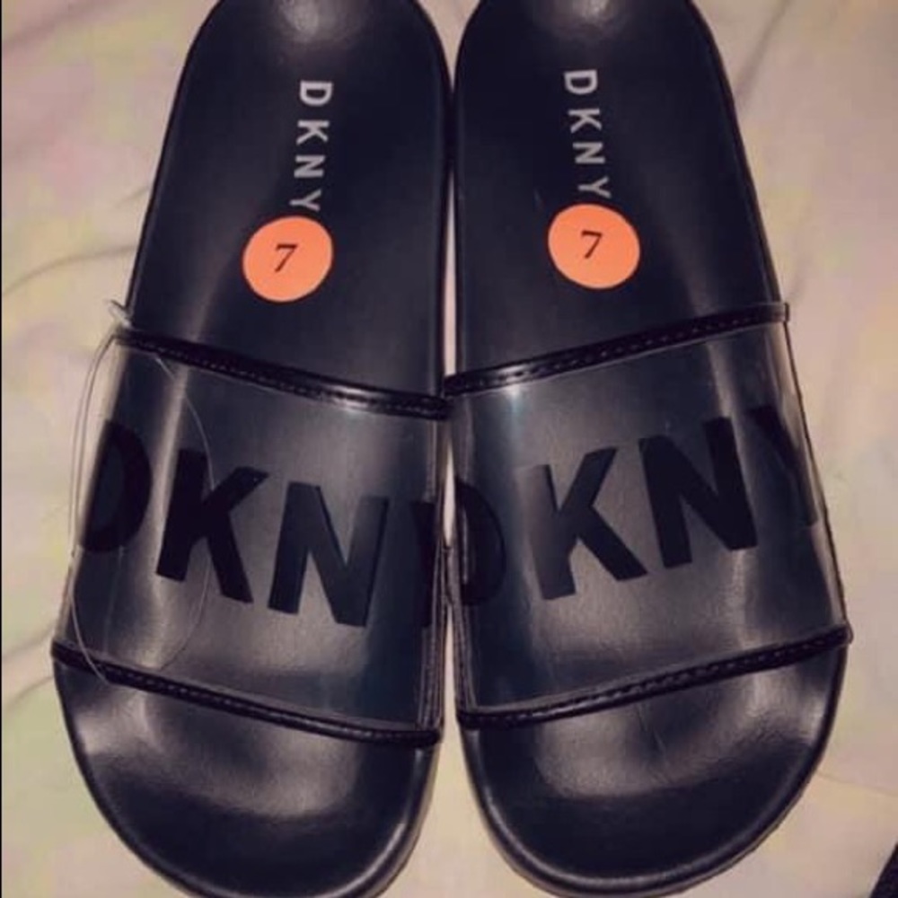 size 7 donna karan new york slides !
